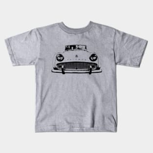 Triumph TR3 British classic car monoblock black Kids T-Shirt